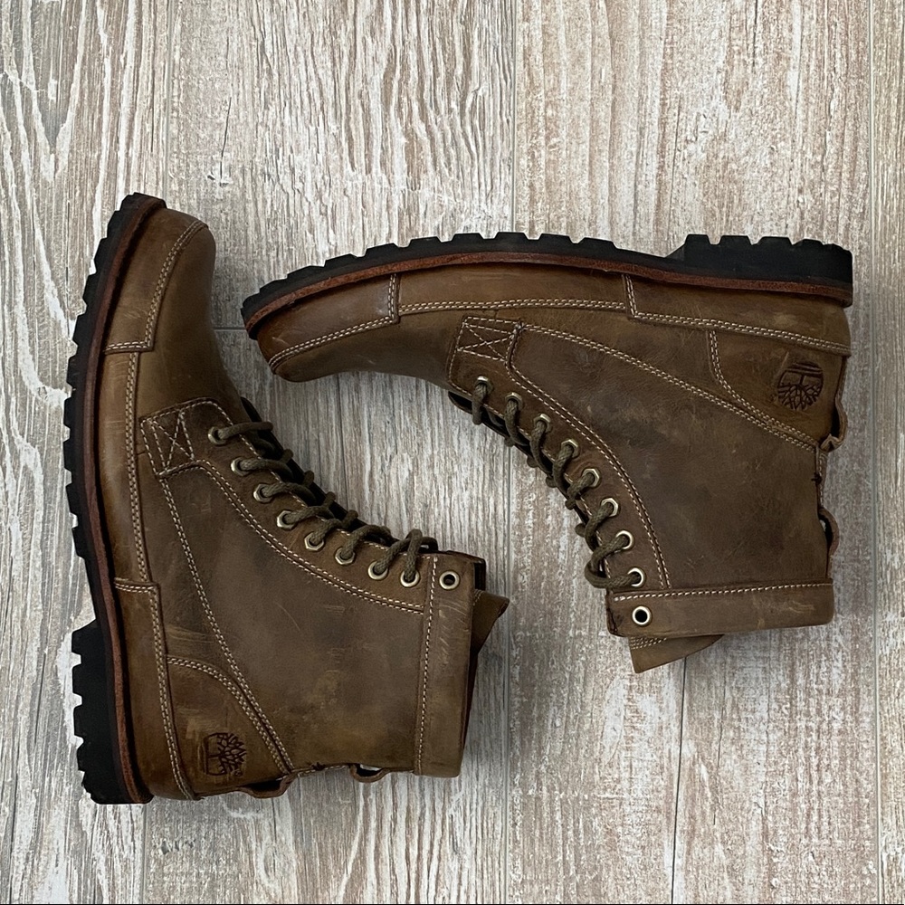 •Timberland• Mens Nubuck Combat Boots, Sz 10.5